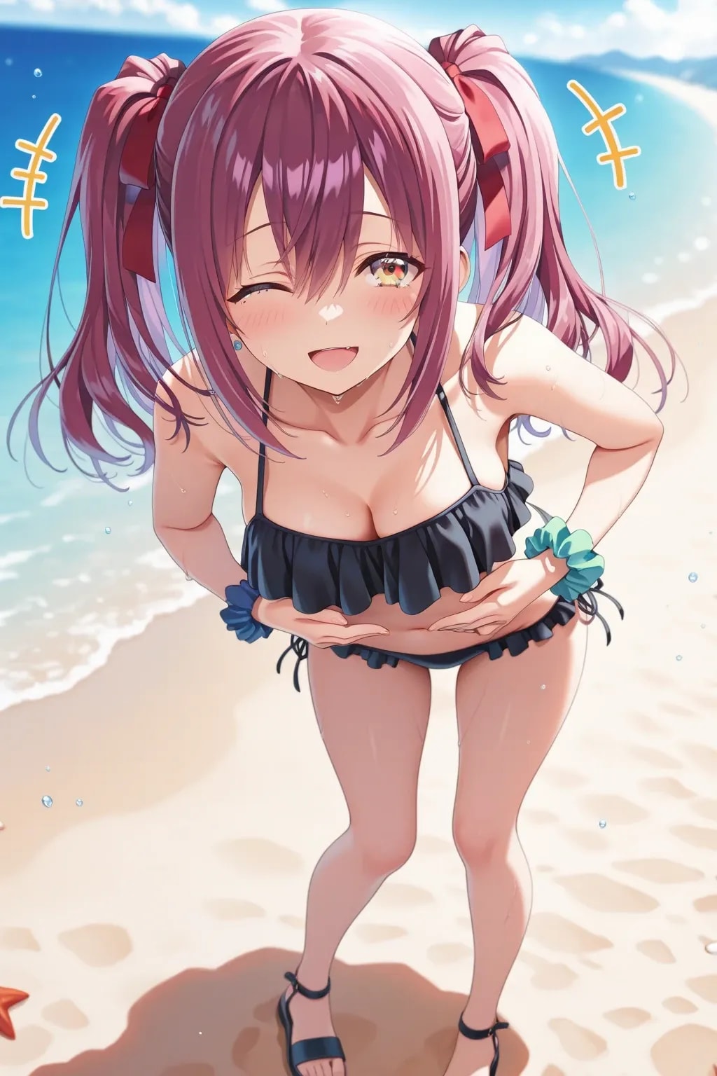七瀬ちゃんの手ツインテ