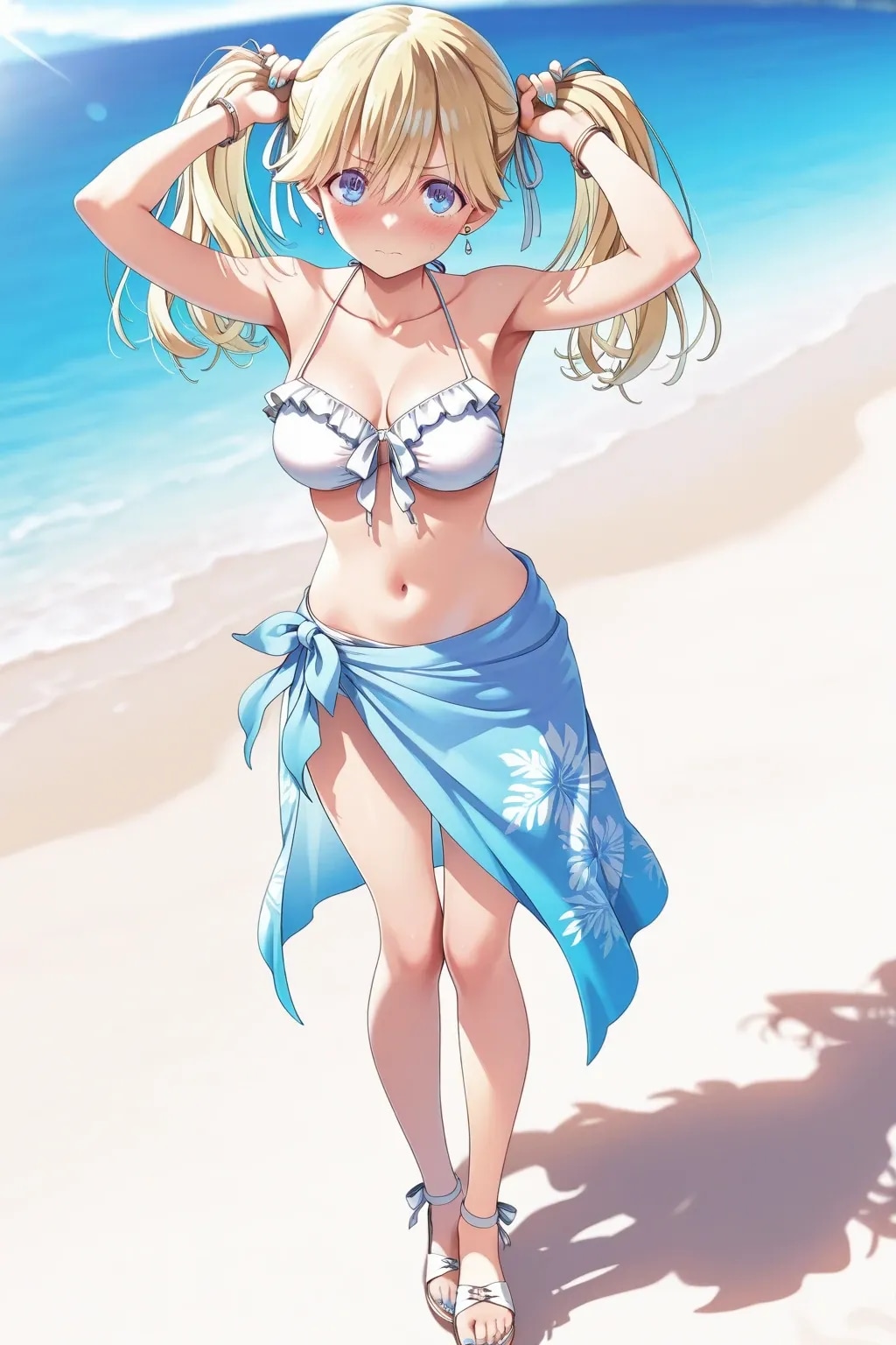 七瀬ちゃんの手ツインテ