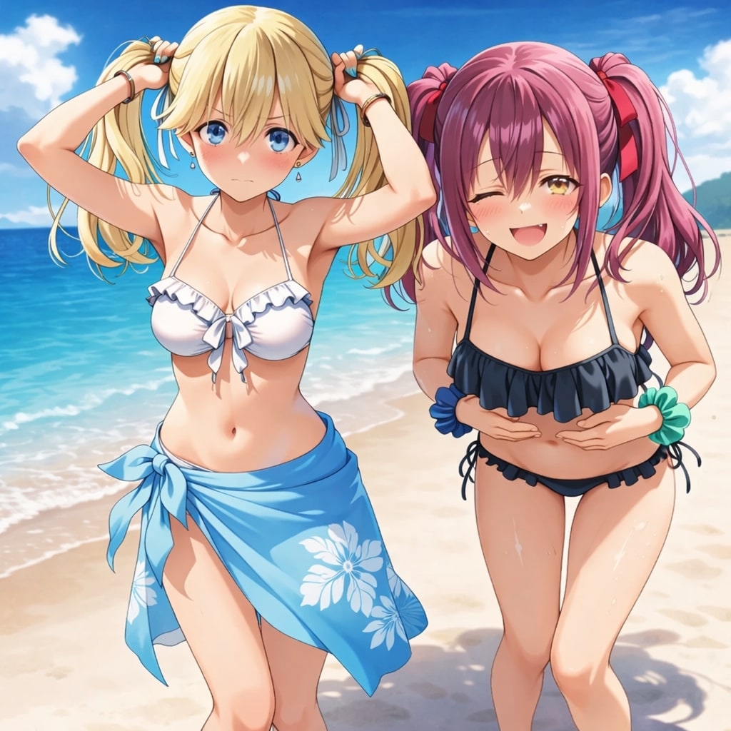七瀬ちゃんの手ツインテ