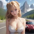 峠とドレスとスーパーカー② 4枚目