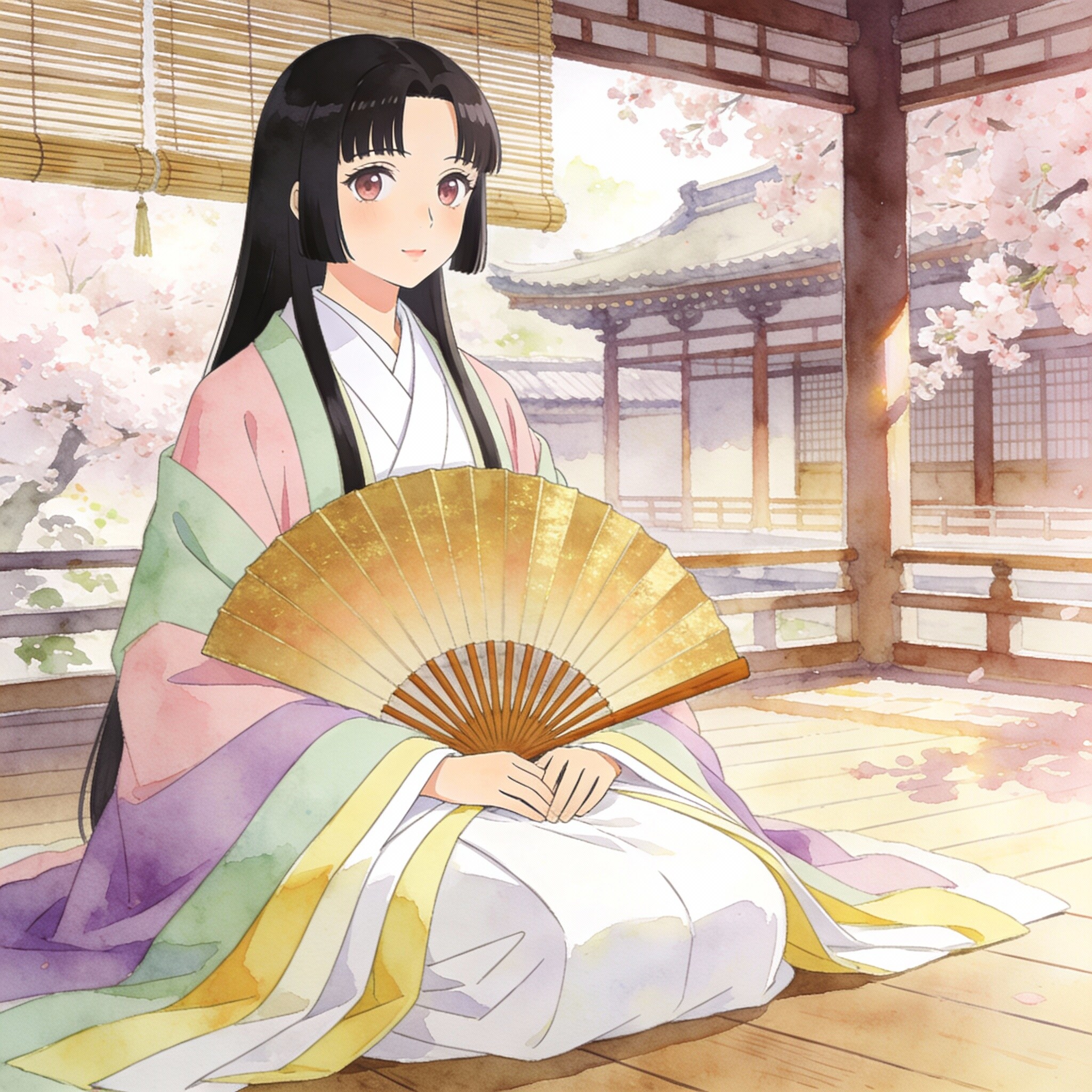 平安貴族女子（春） | の人気AIイラスト・グラビア