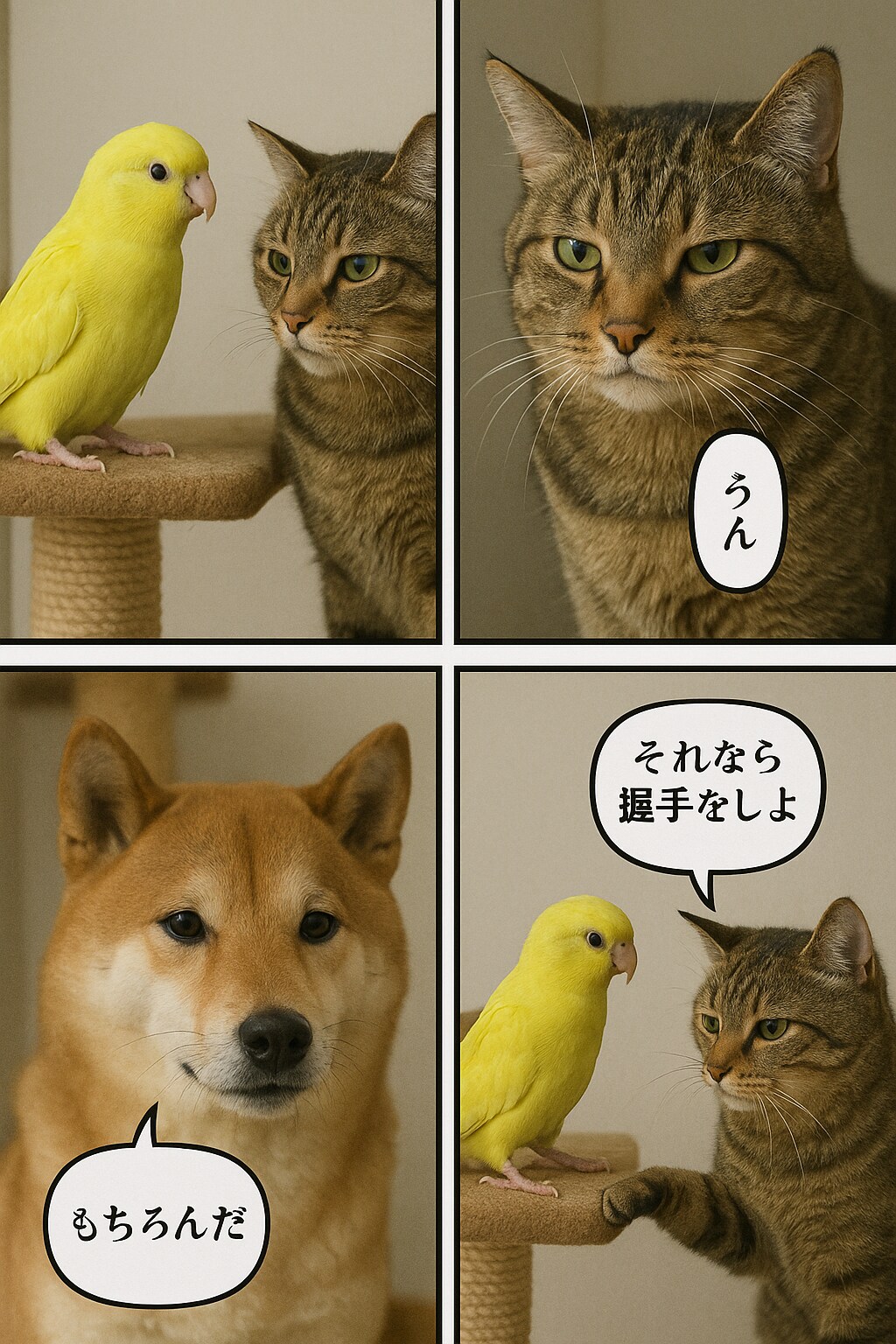 いぬとねこといんこ4