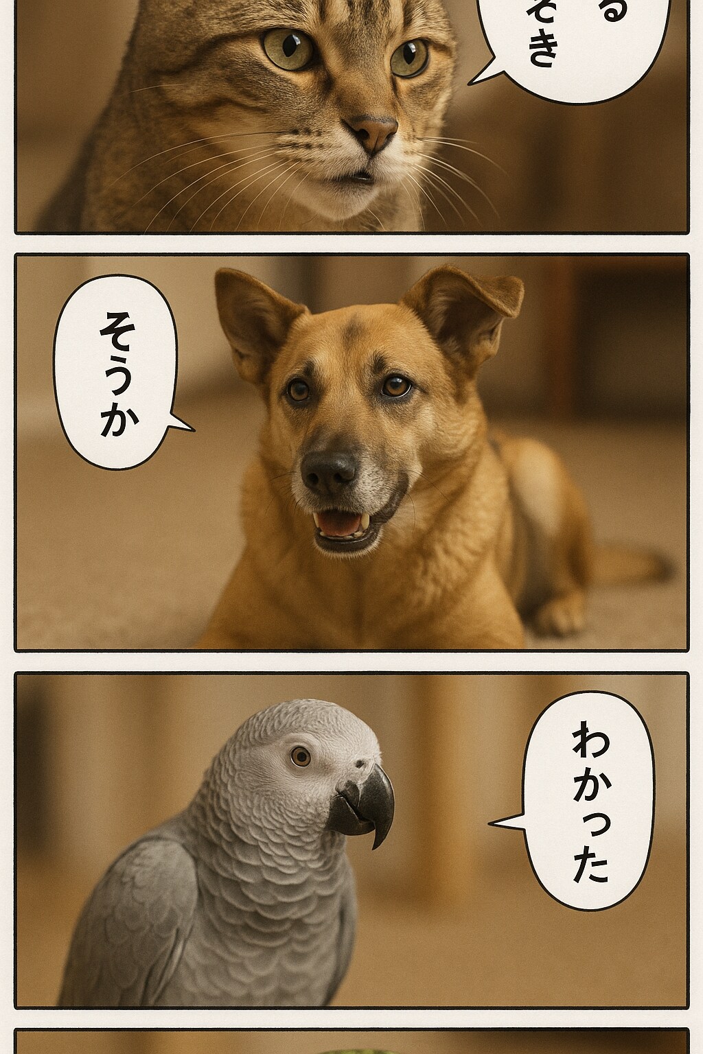 いぬとねこといんこ4