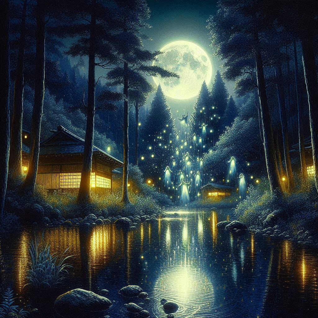 農業を見守る月の精霊