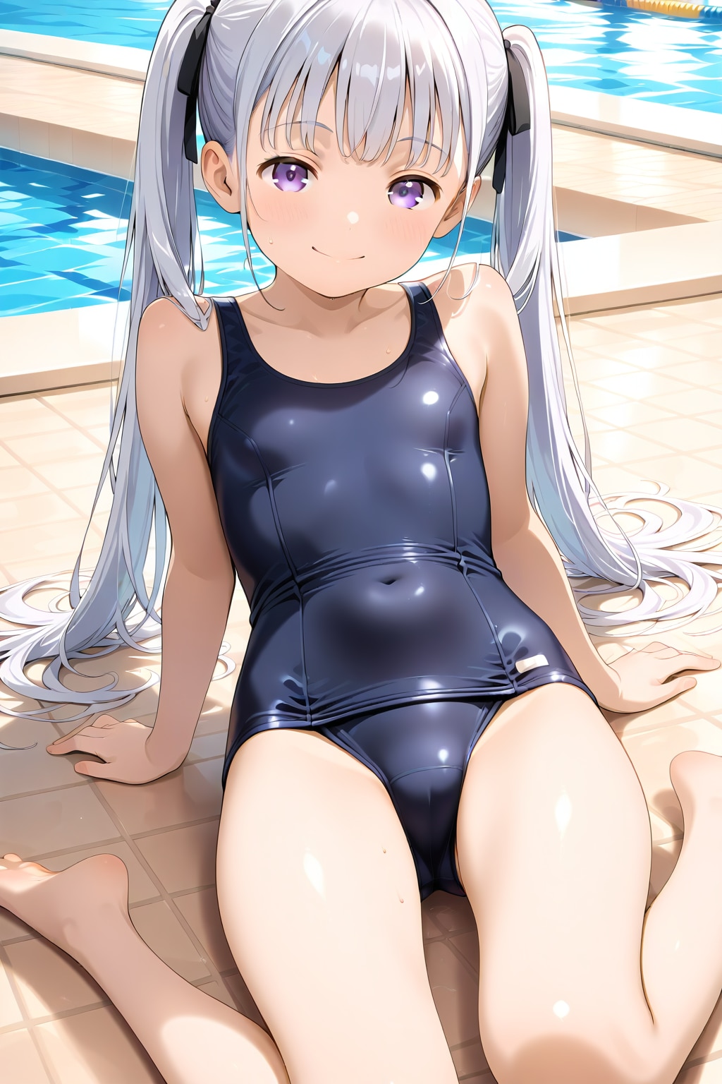 スクール水着の女の子