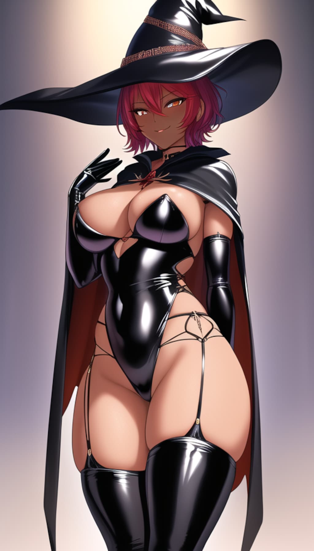 褐色ギャル魔女