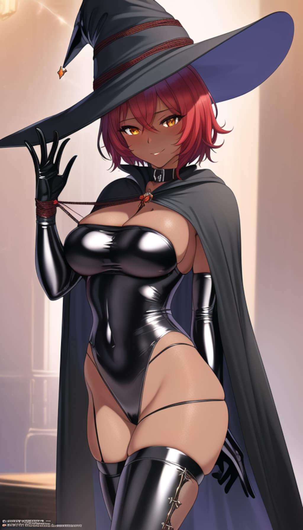 褐色ギャル魔女