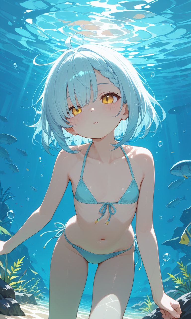ルミちゃんの水中撮影