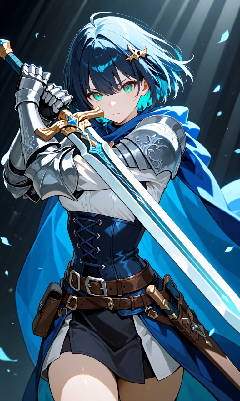 蒼き騎士エル・アズール | の人気AIイラスト・グラビア