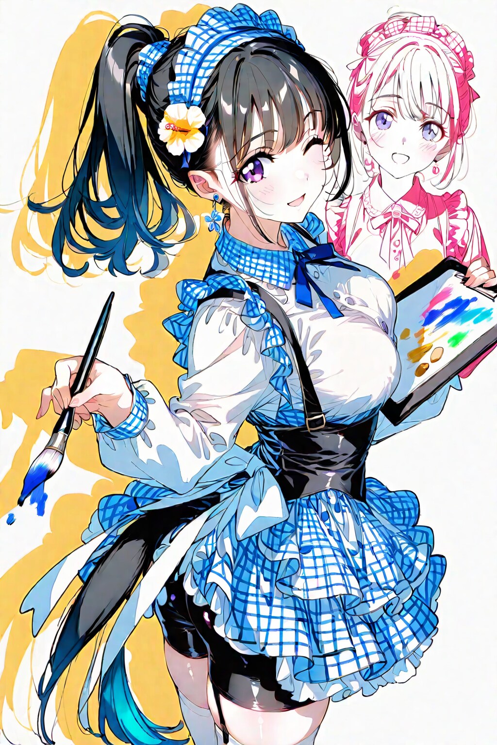 実は私❤️学生時代は美術の専門学校に通ってたんですよ❤️この画のモデルさんは………福神さんの大切な方ですよ❤️