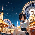 レゼ、夜の観覧車で二人きりをからかう小悪魔な笑み 2枚目