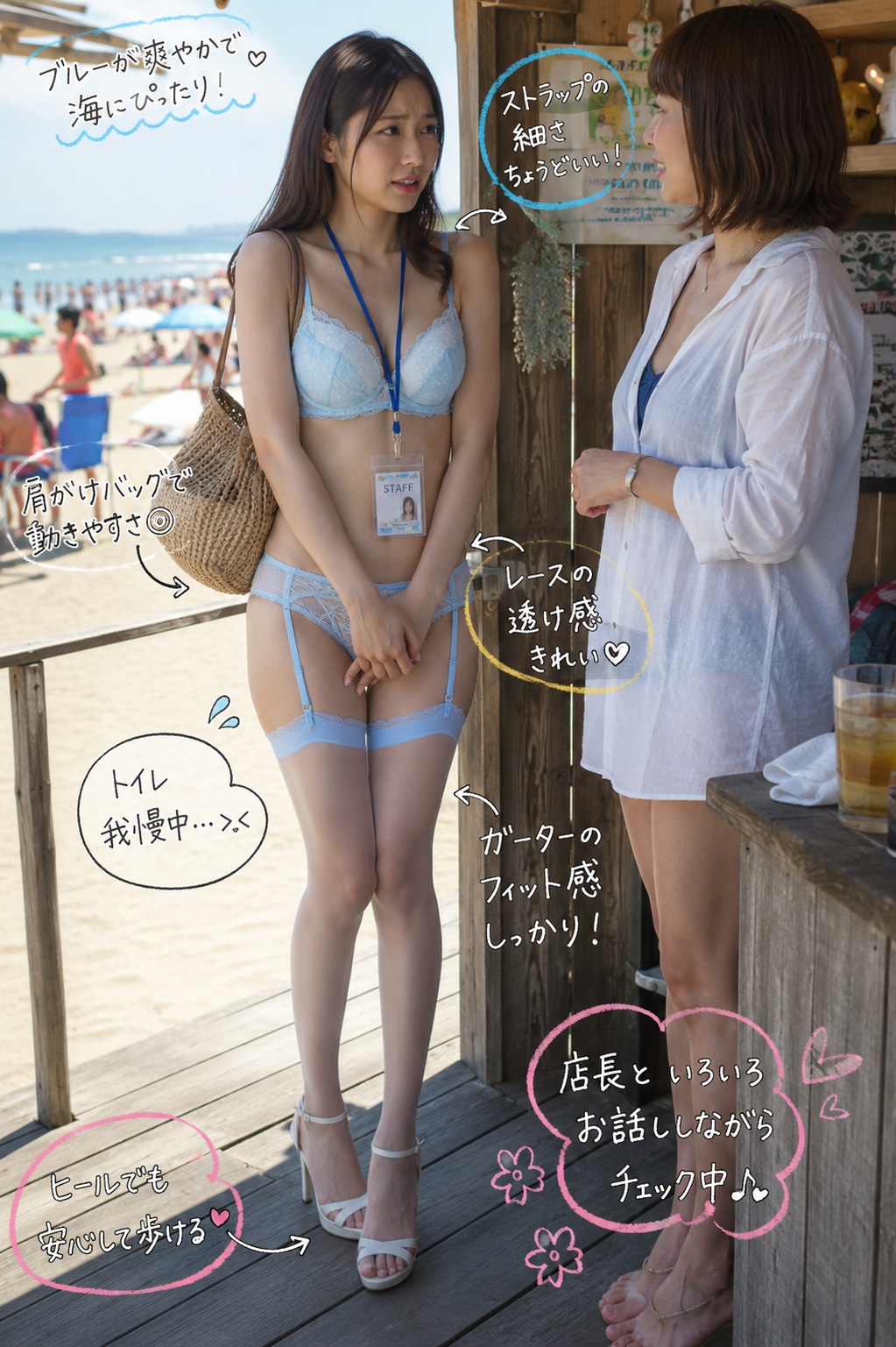リゾート気分の下着ＯＬ