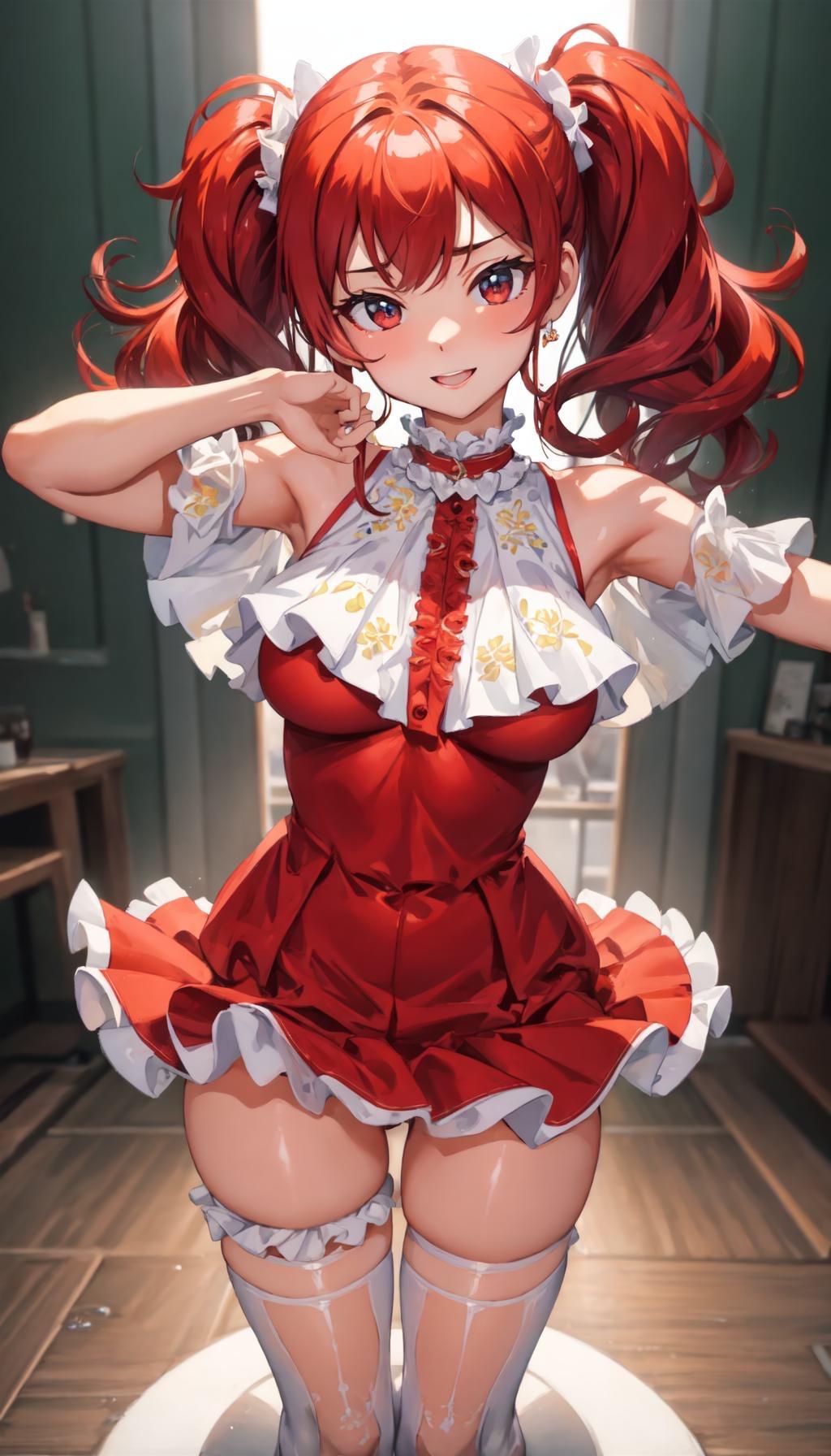 目のやり場に困る姫様
