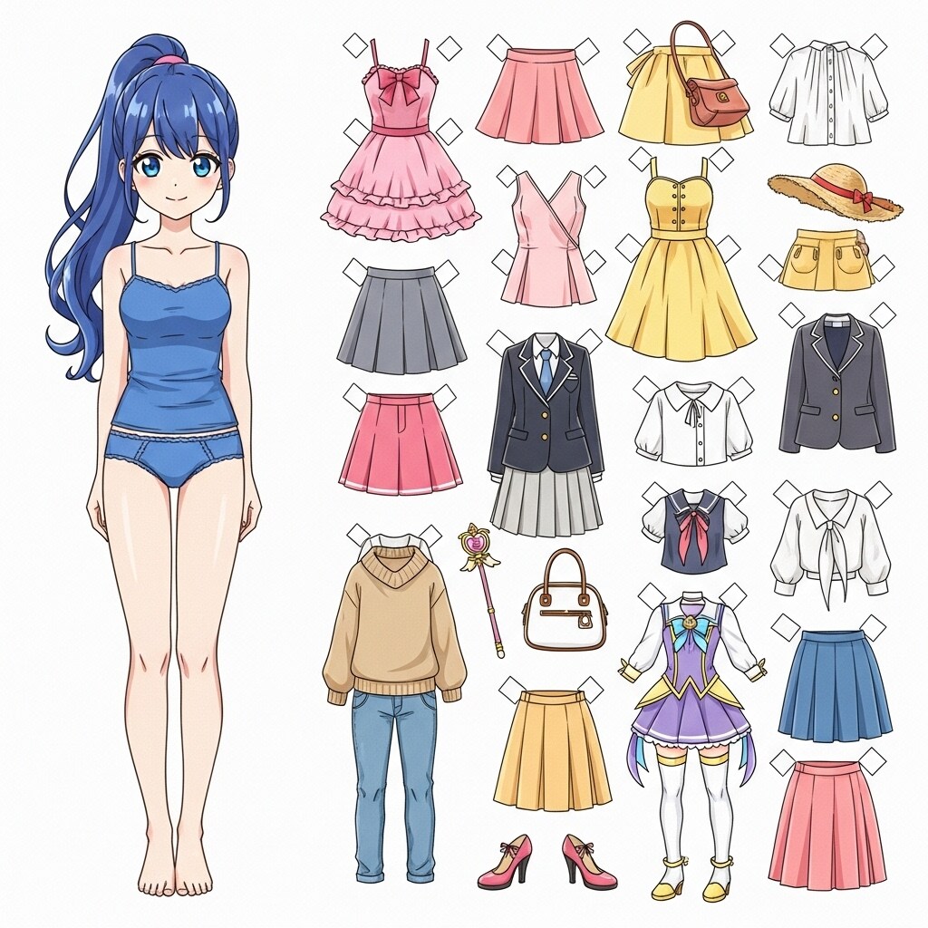 着せ替え 青ぽにちゃん