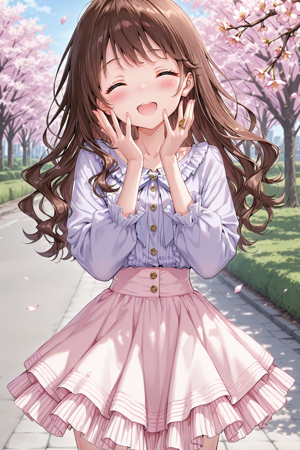 満面の笑み