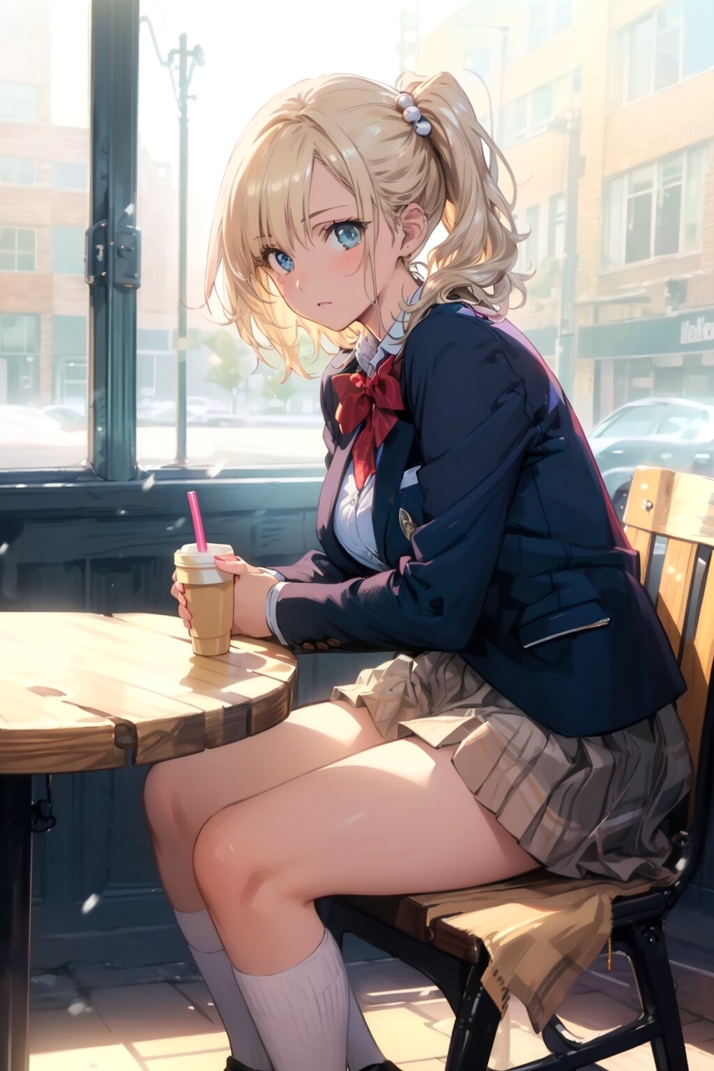 冬の日のカフェ | の人気AIイラスト・グラビア