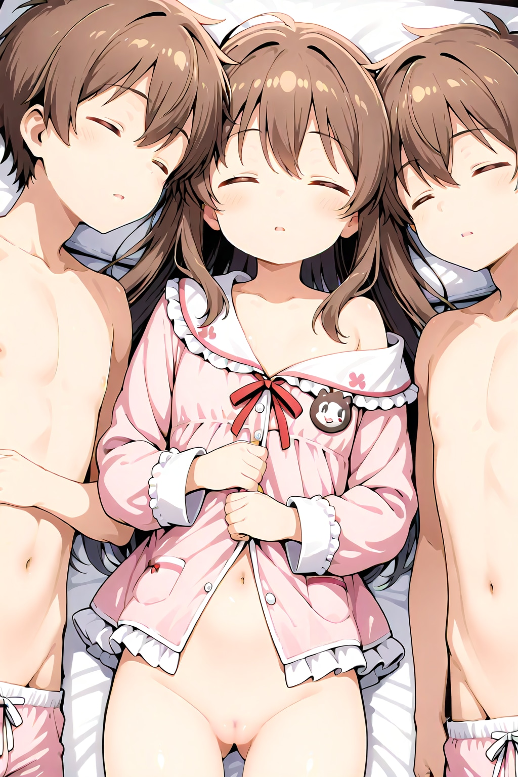 添い寝（R18）③（少女ヌード写真集cutie_Jr_nude）長男✕長女✕次男（2）