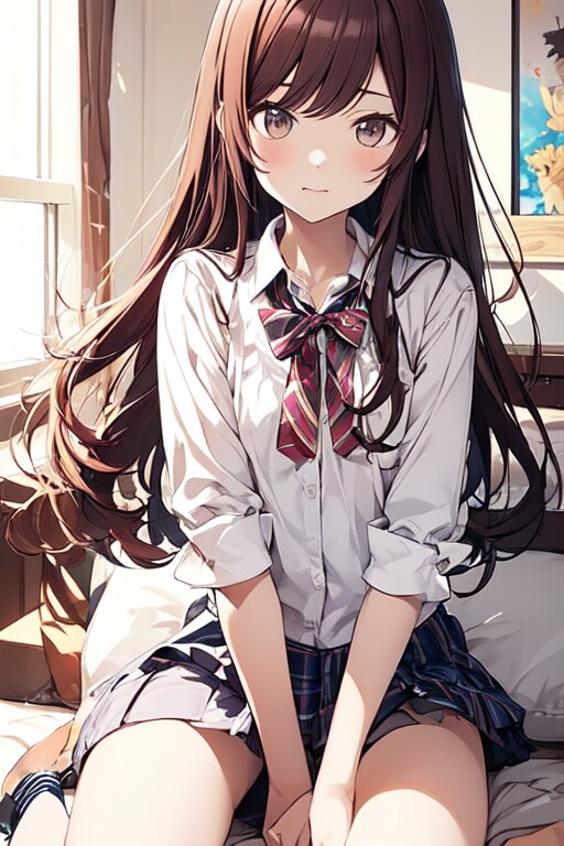 甘奈ちゃん 制服にお着換え