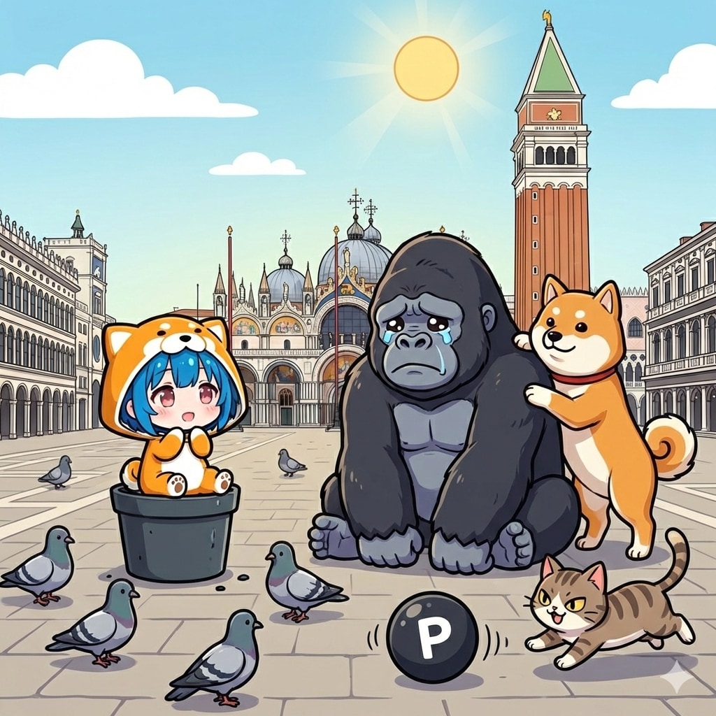 センチメンタルゴリラと青髪ちゃん | の人気AIイラスト・グラビア