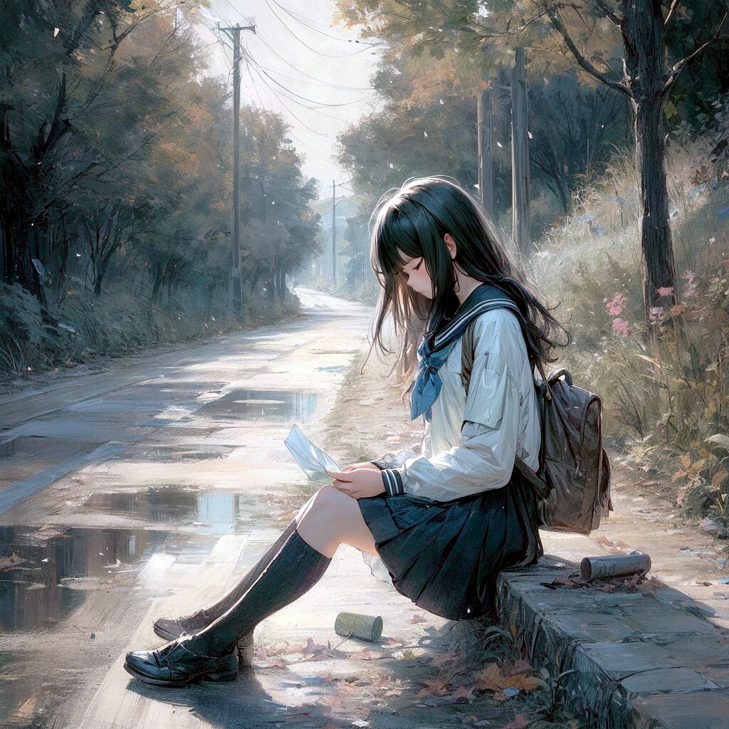 水たまりと少女21