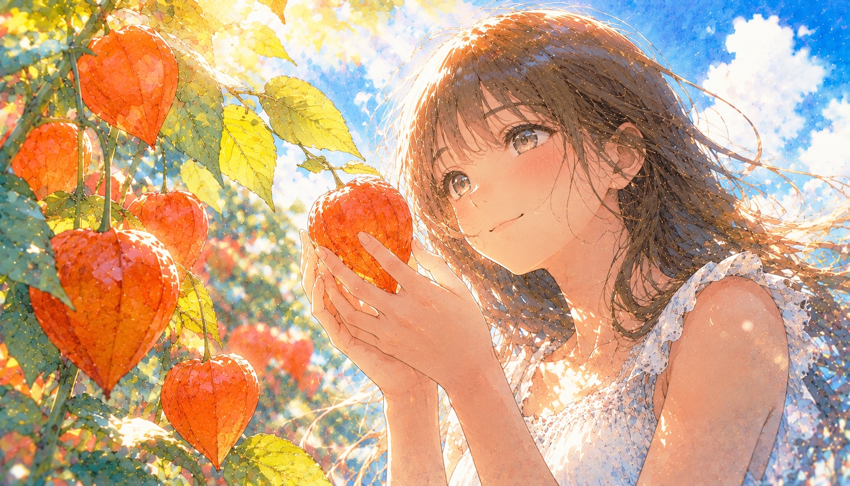 誕生花　0708 ホオズキ