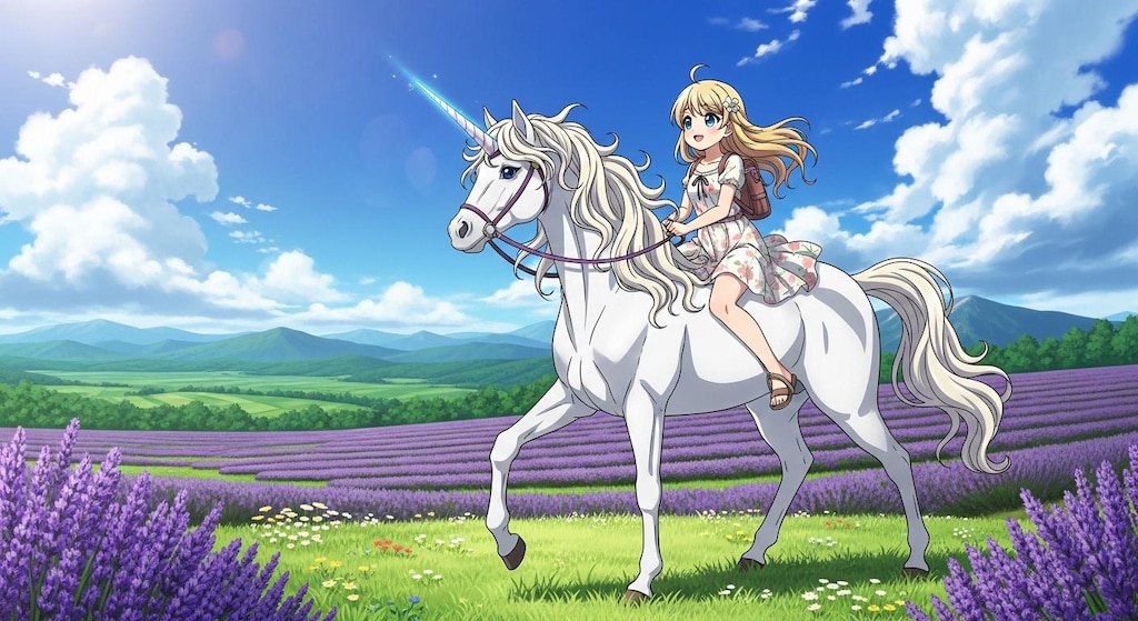 さあ、大地を駆け抜こう🦄