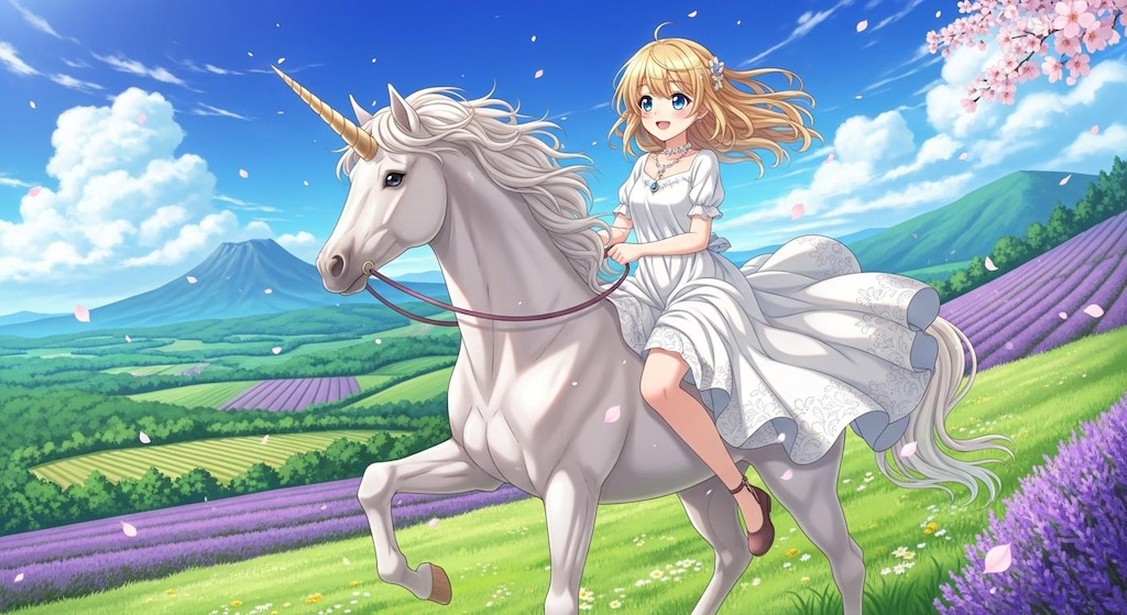 さあ、大地を駆け抜こう🦄