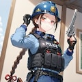 重装備の女警官 7枚目