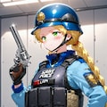 重装備の女警官 6枚目