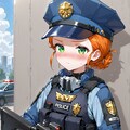 重装備の女警官 2枚目