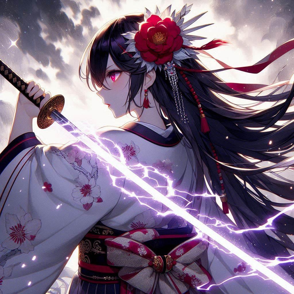 黒髪の女侍さん３１９