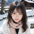 雪景色と女性 3 11枚目