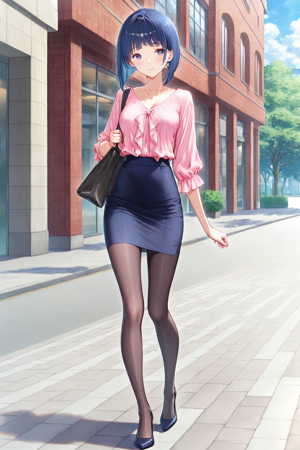 placket blouseのＯＬさん