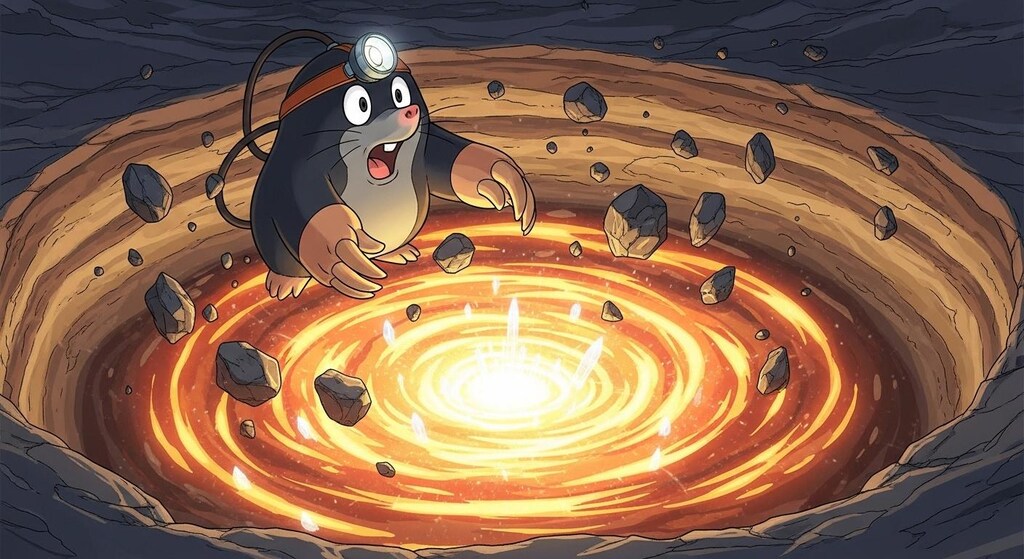 モグラが地球のなかをしらべた