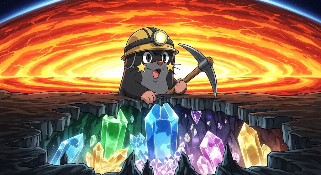 モグラが地球のなかをしらべた