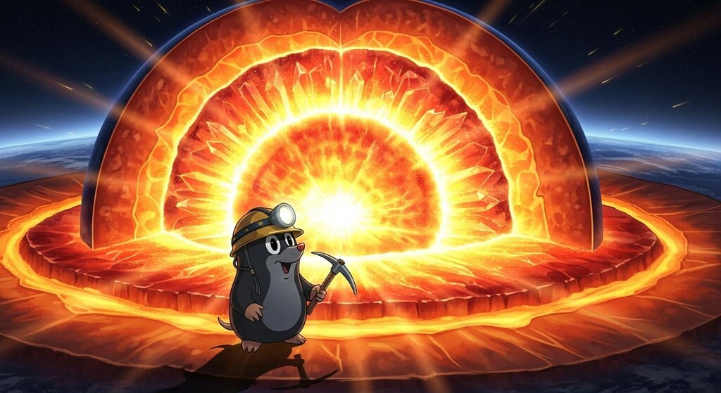 モグラが地球のなかをしらべた