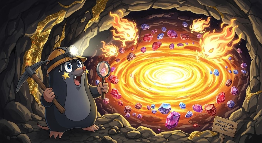 モグラが地球のなかをしらべた