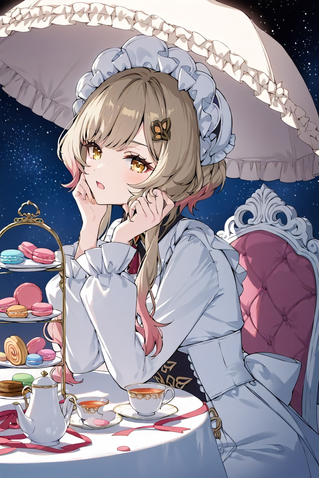サンドローネ様と夜のお茶会♪