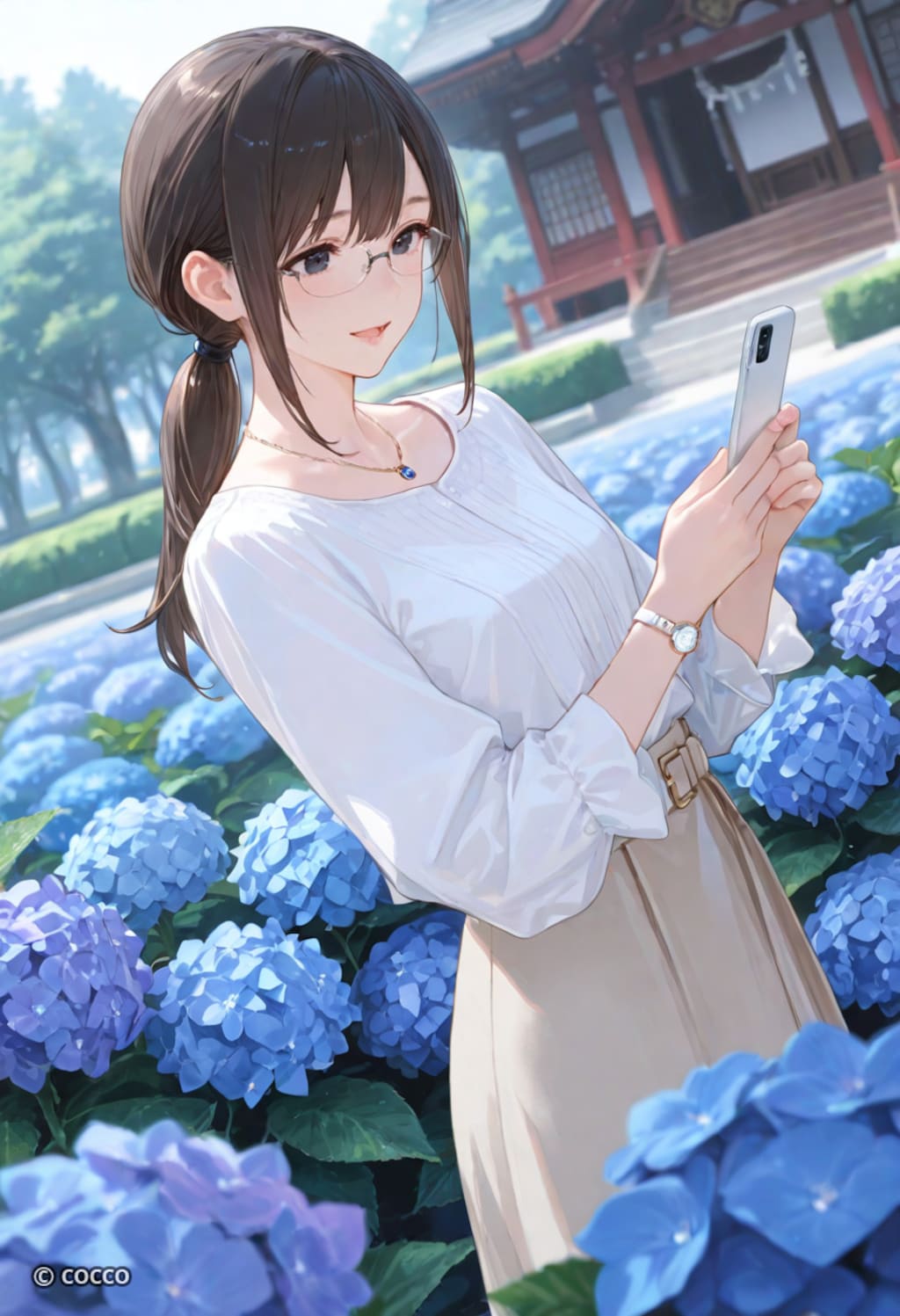 紫陽花が見頃と耳にして
