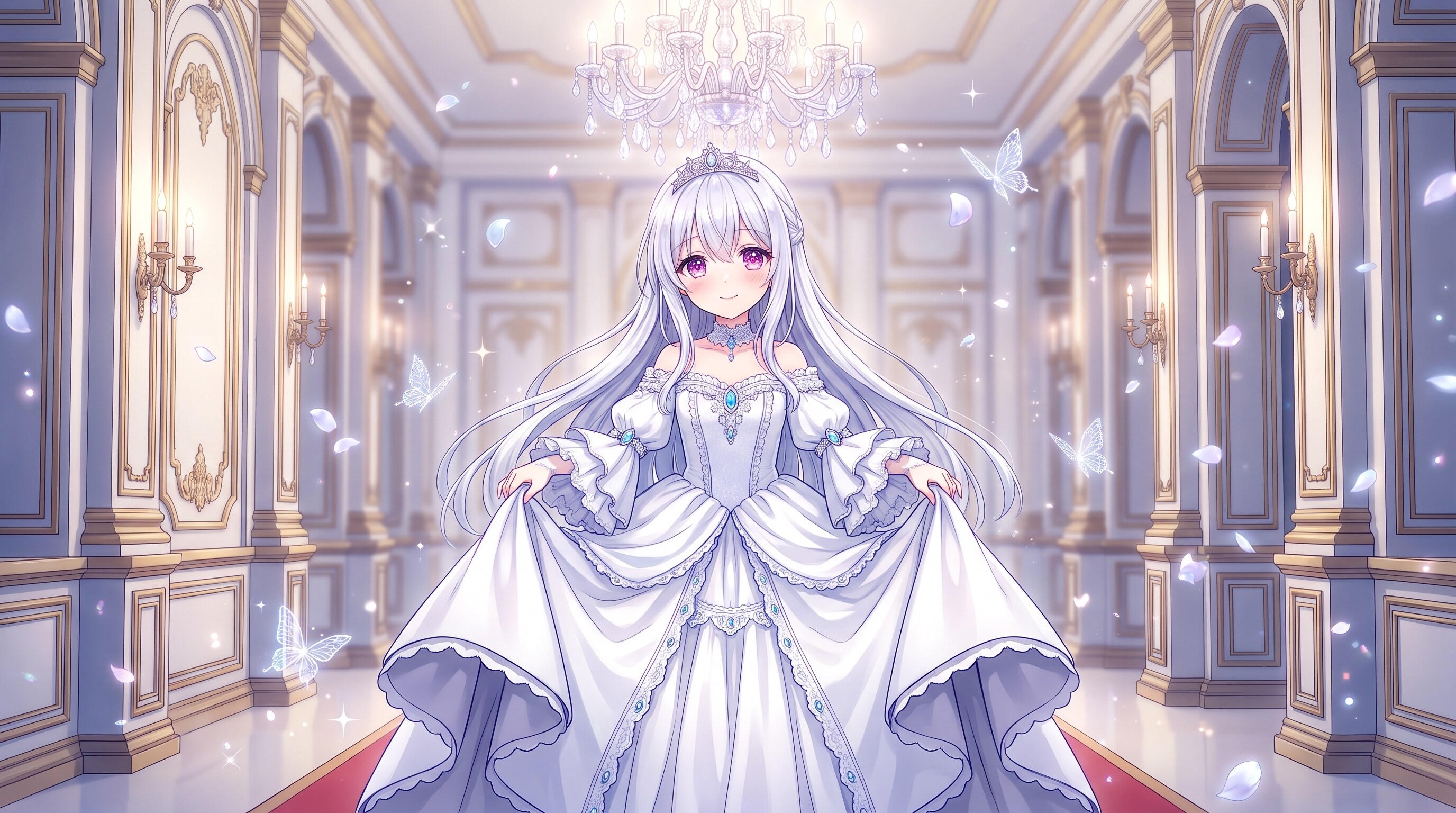 白銀薔薇宮の花嫁 | の人気AIイラスト・グラビア