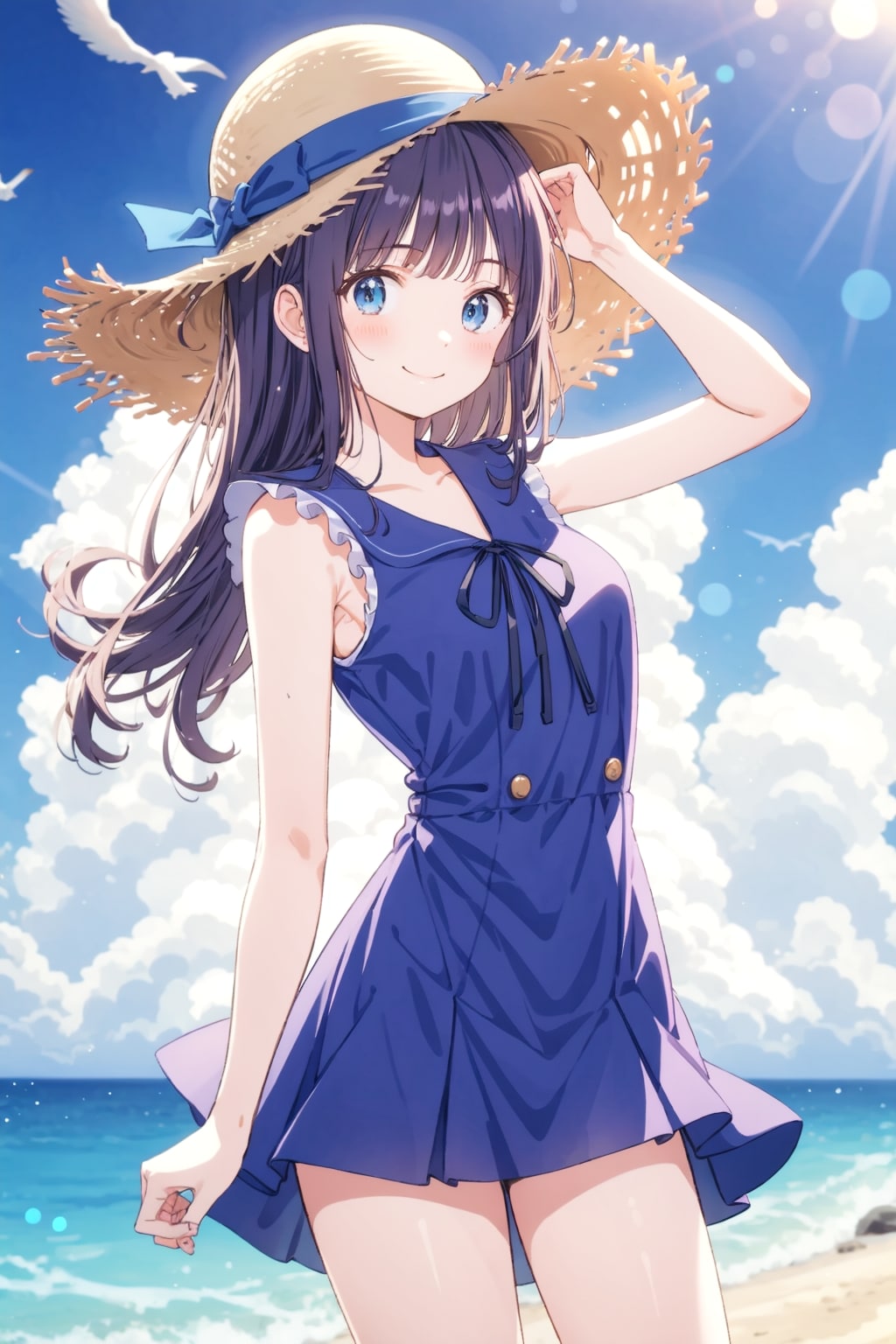 海辺の女性 21歳