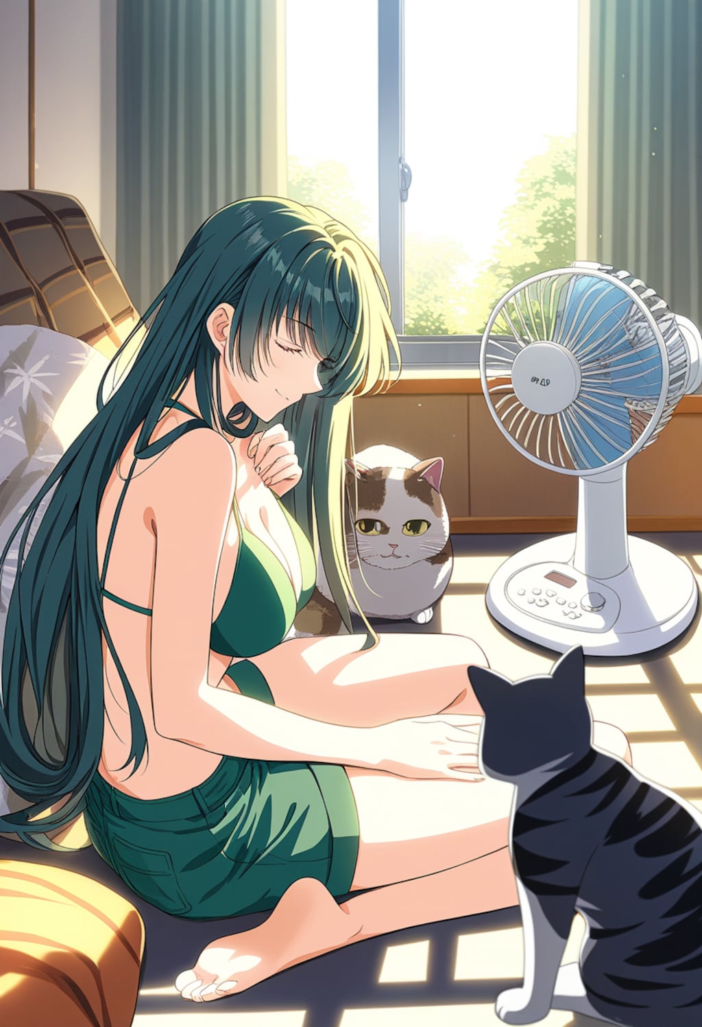 緑髪娘ほか　リラックス