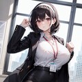 黒髪巨乳さん_01_OL 3枚目