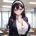 黒髪巨乳さん_01_OL 5枚目