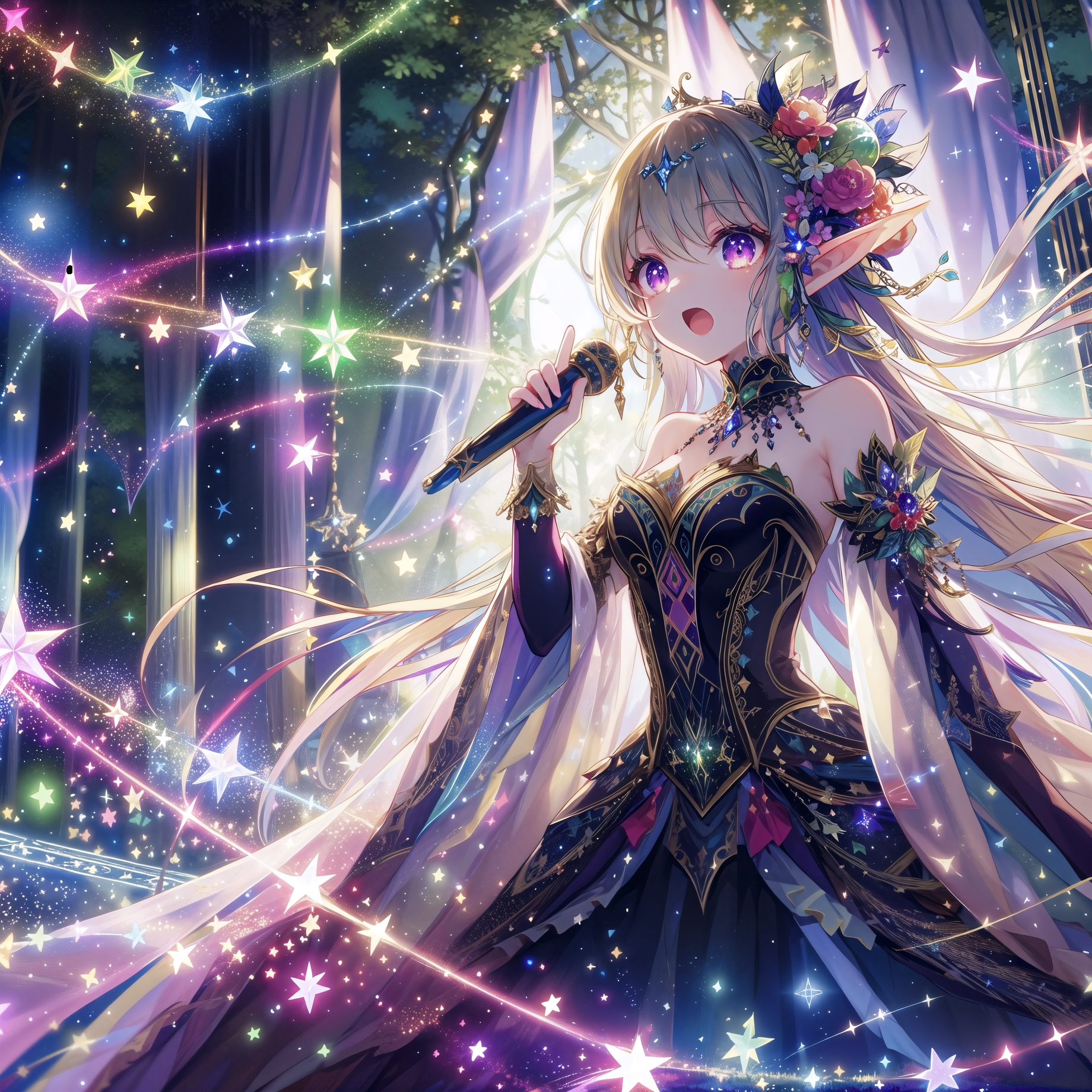 エルフと森と魔法のLIVEパフォーマンス