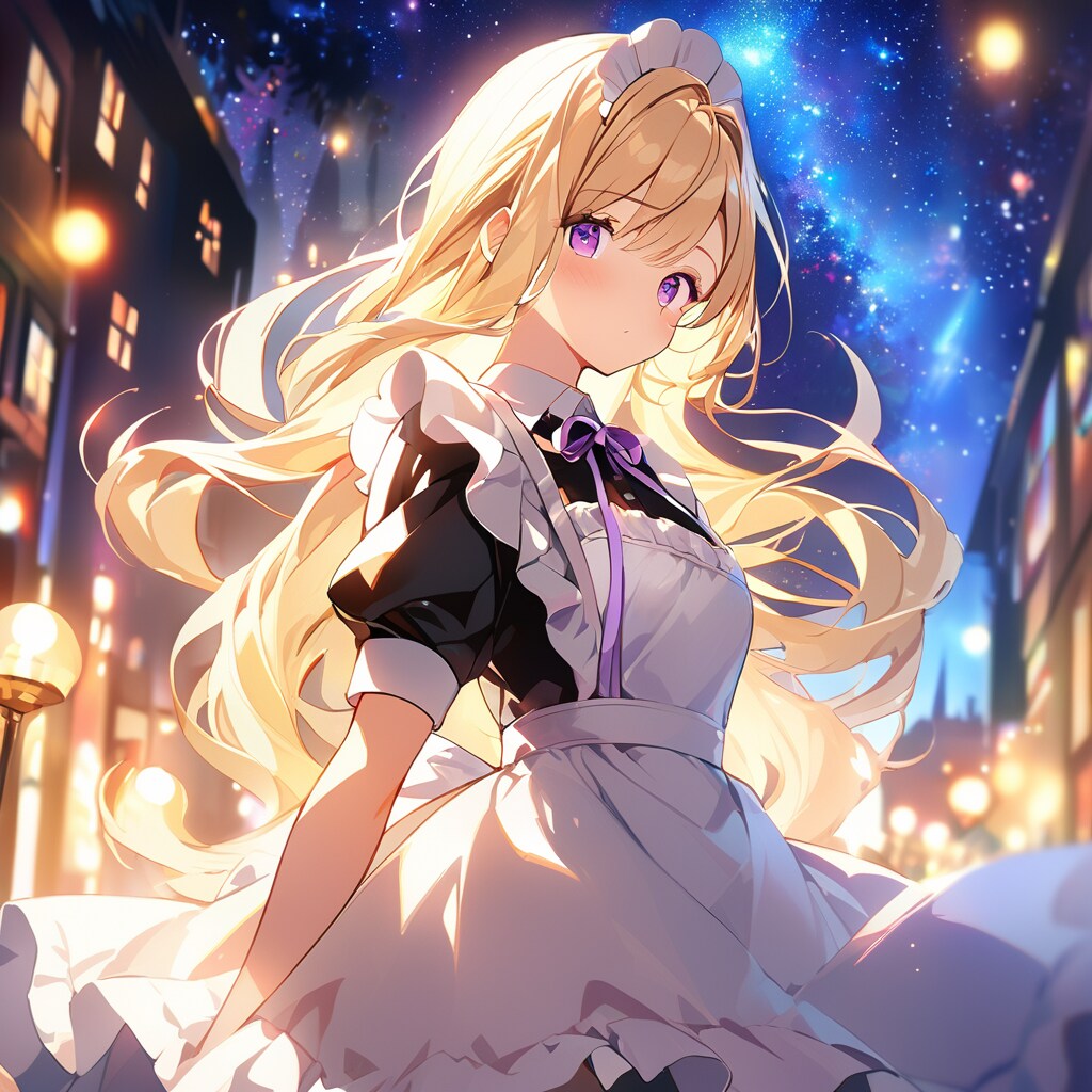 金髪アイドル兼メイドと秘密のデート | の人気AIイラスト・グラビア