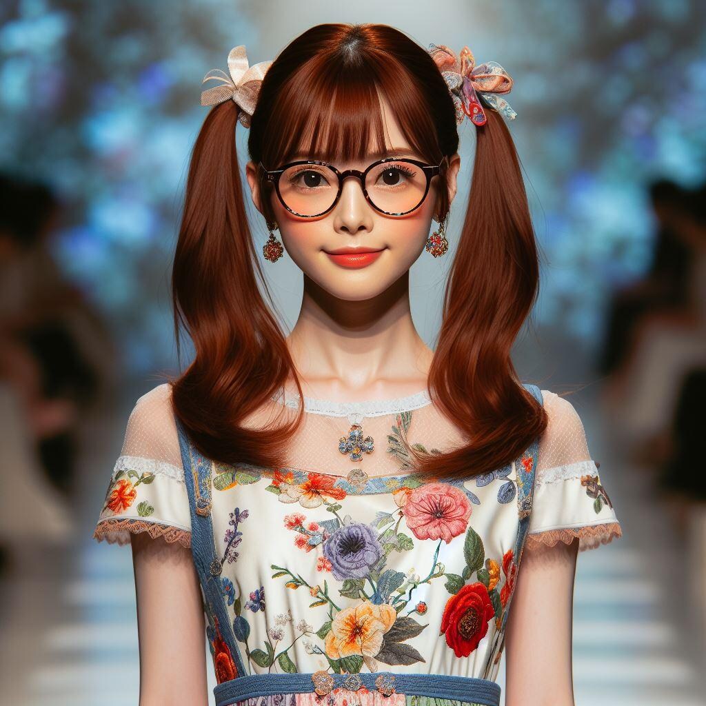 春のファッションショーにゲスト出演する赤ずきんちゃん