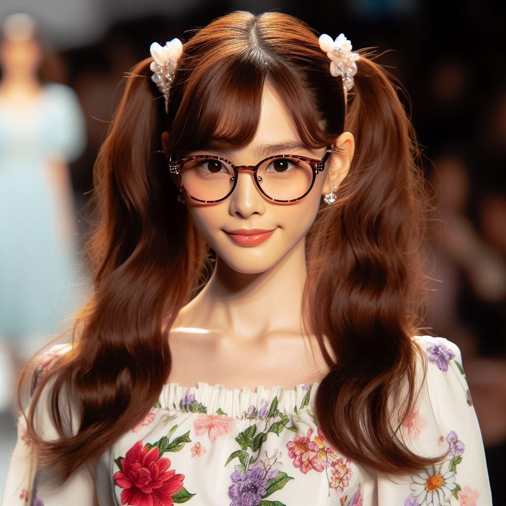 春のファッションショーにゲスト出演する赤ずきんちゃん