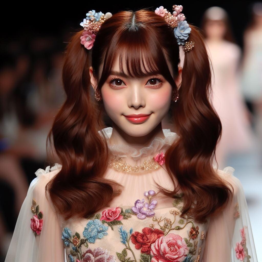 春のファッションショーにゲスト出演する赤ずきんちゃん