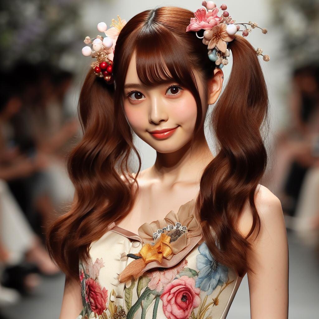 春のファッションショーにゲスト出演する赤ずきんちゃん